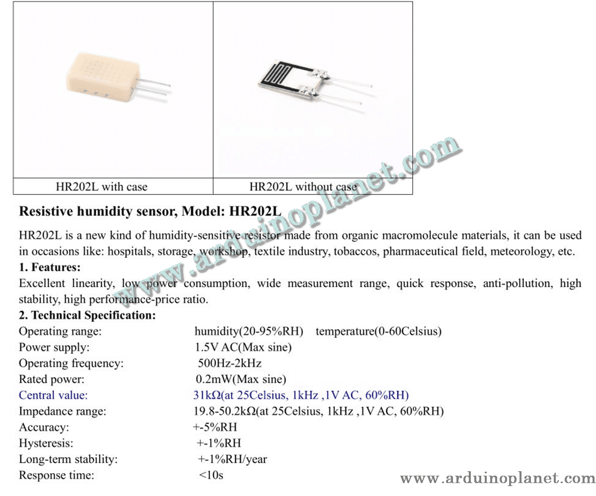 HR202L Capteur d'Humidité – Image 2