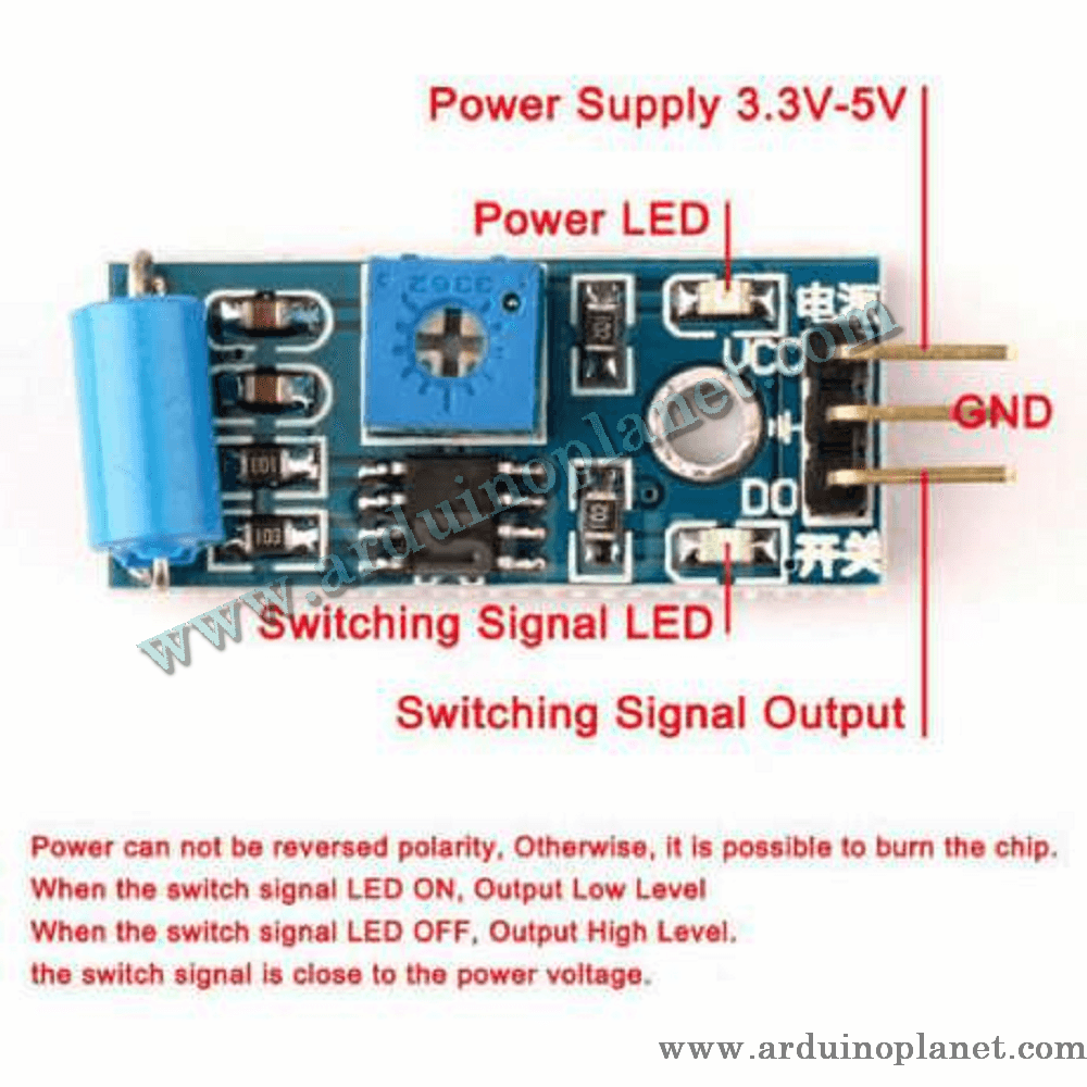 SW-420 Module Capteur de Vibration – Image 2