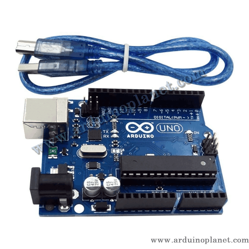 Arduino UNO R3 + Câble Usb