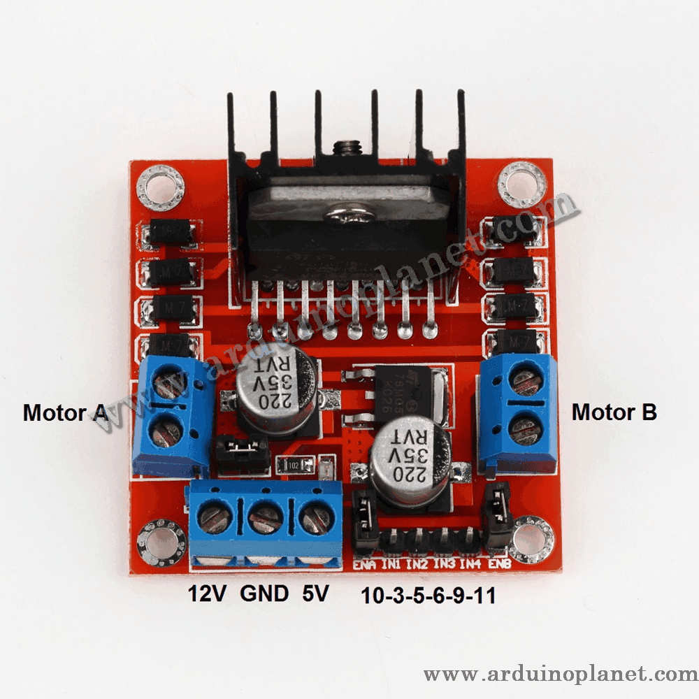 L298N Driver Moteur DC - Pas à pas Double Pont H – Image 2