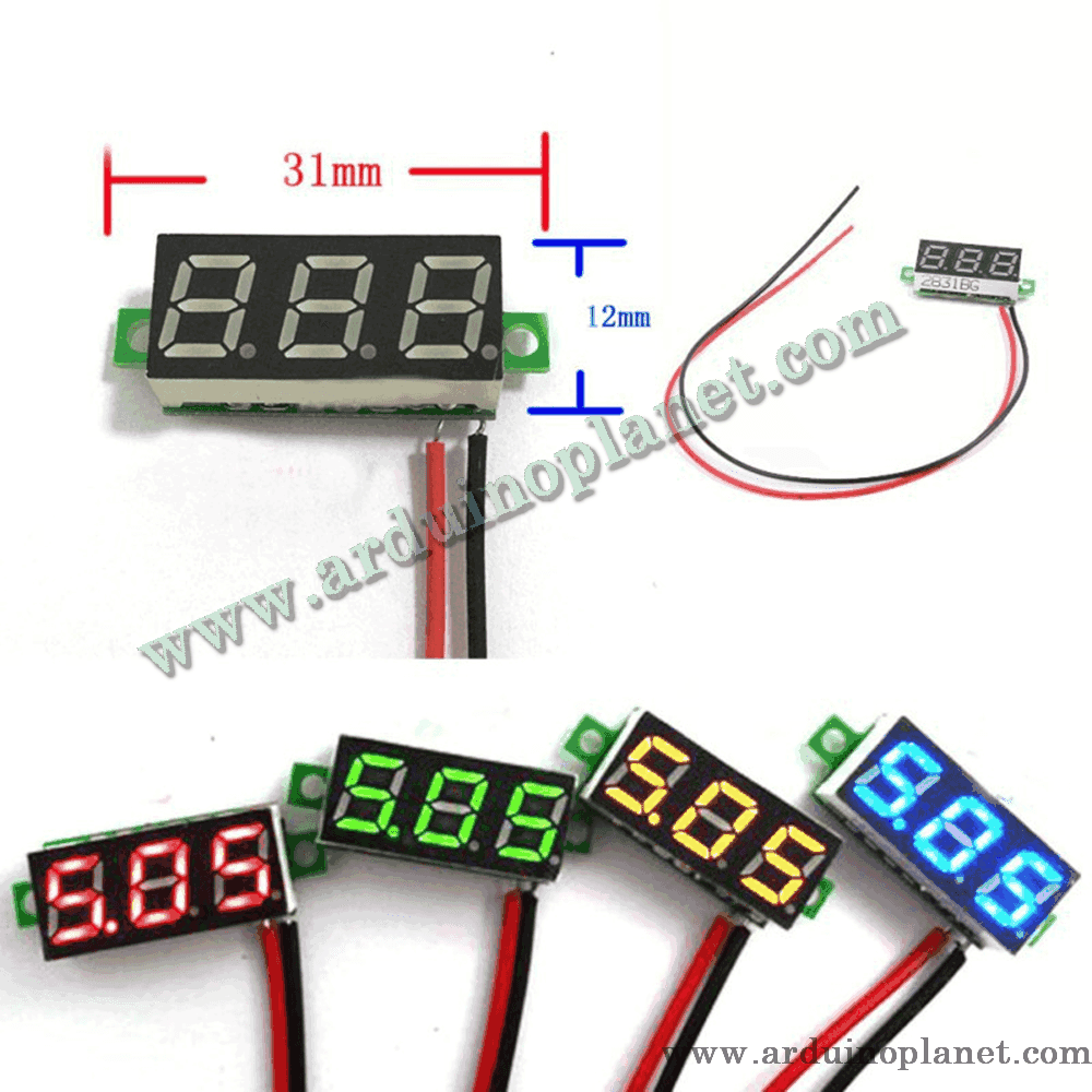 Voltmétre 30V DC (2 Fils) – Image 2
