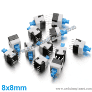 Interrupteur Double 8x8mm 6 Broches