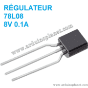 78L08 Régulateur de Tension To-92 8V 0.1A