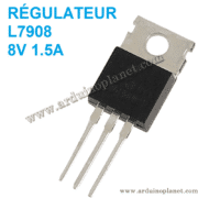 L7908 Régulateur de Tension To-220 -8V 1.5A