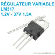 LM317 Régulateur de Tension To-220 1.2V-37V 1.5A