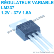 LM337 Régulateur de Tension To-220 -(1.2V-37V) 1.5A