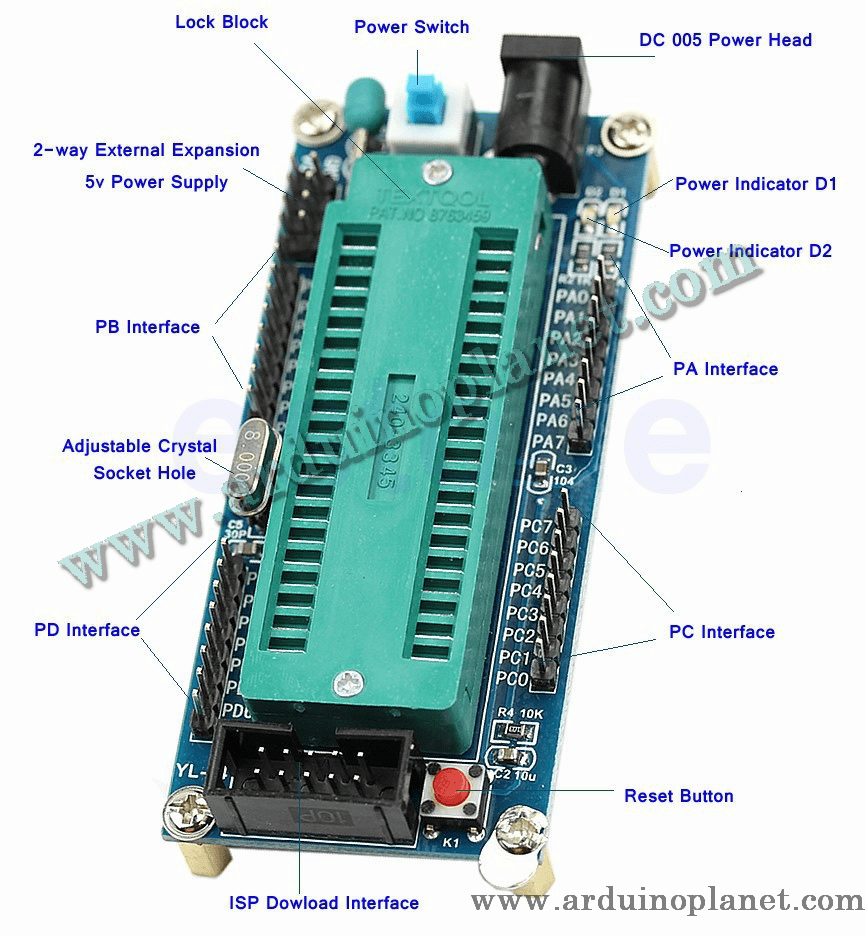 Programmateur ATMEL AVR USB ISP + Carte Systéme – Image 2