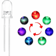 Led RGB 3mm/5mm 7 Couleurs Clignotant