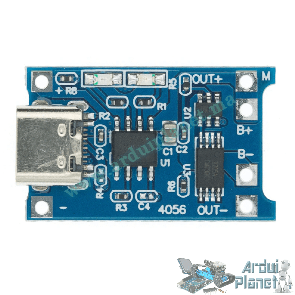 TP4056 1A Chargeur de Batteries Lithium Avec Circuit de Protection – Image 2