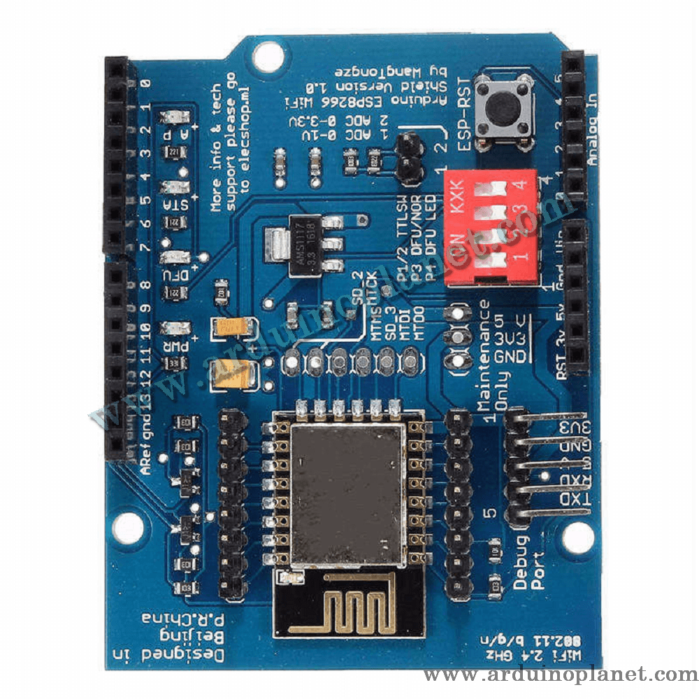 Shield Wifi ESP8266 UART Pour Uno/Mega – Image 3