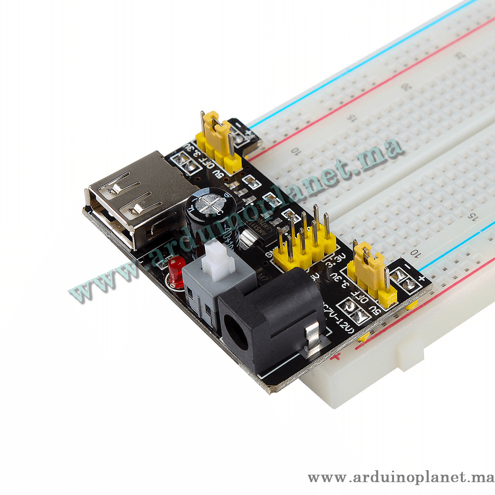 MB102 3.3V / 5V Alimentation Pour Breadboard – Image 2