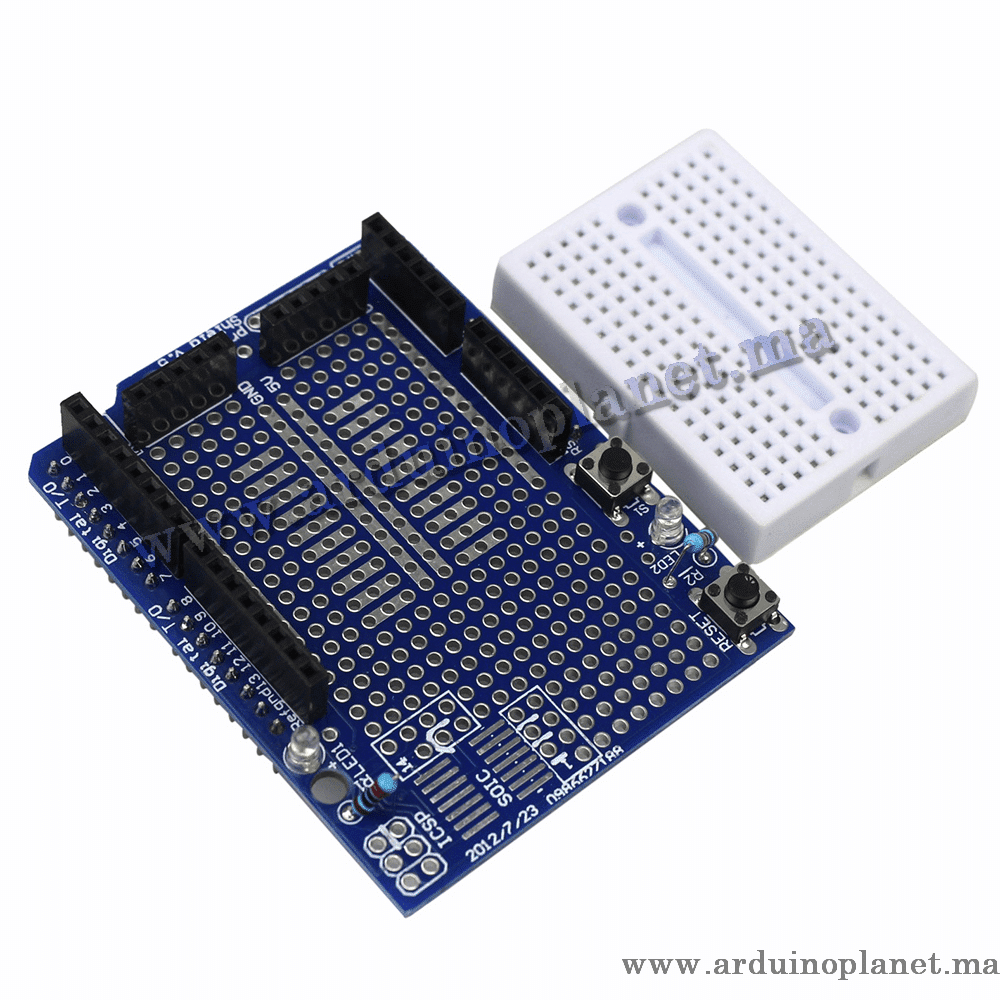 Shield de Prototype à breadboard pour Uno – Image 2