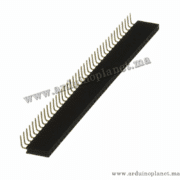 Barette de 40 En-tête Femelle Angle Droit