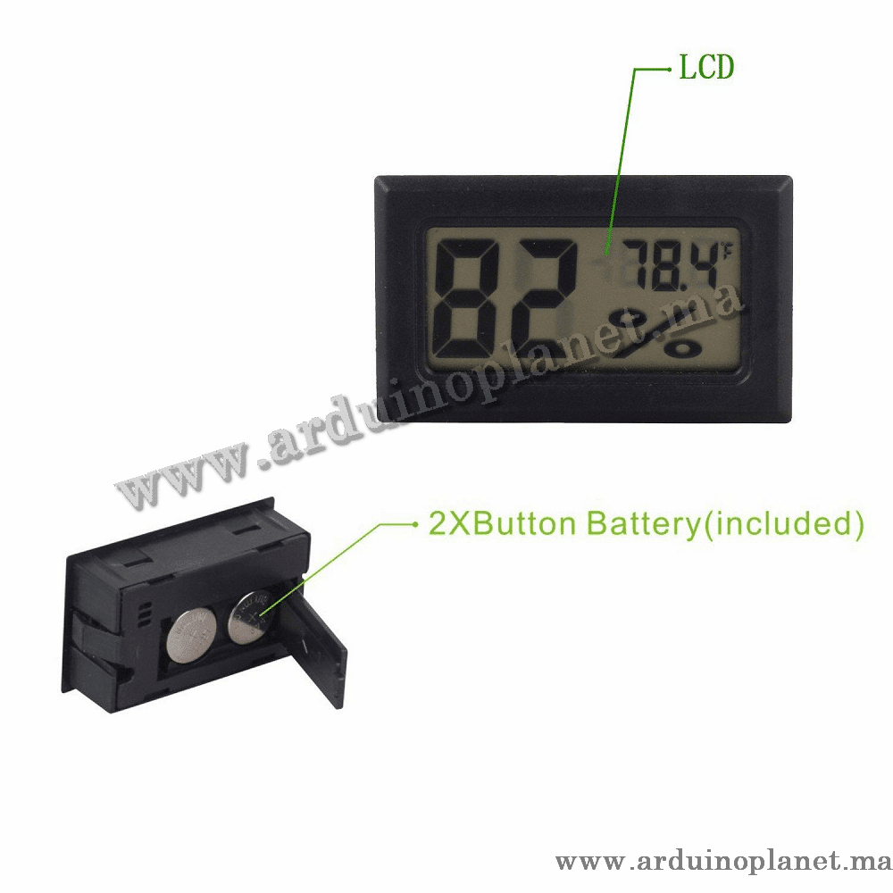 Thermomètre Hygromètre Numérique LCD – Image 2