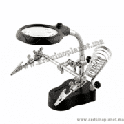 Troisième Main avec Loupe et Lampe