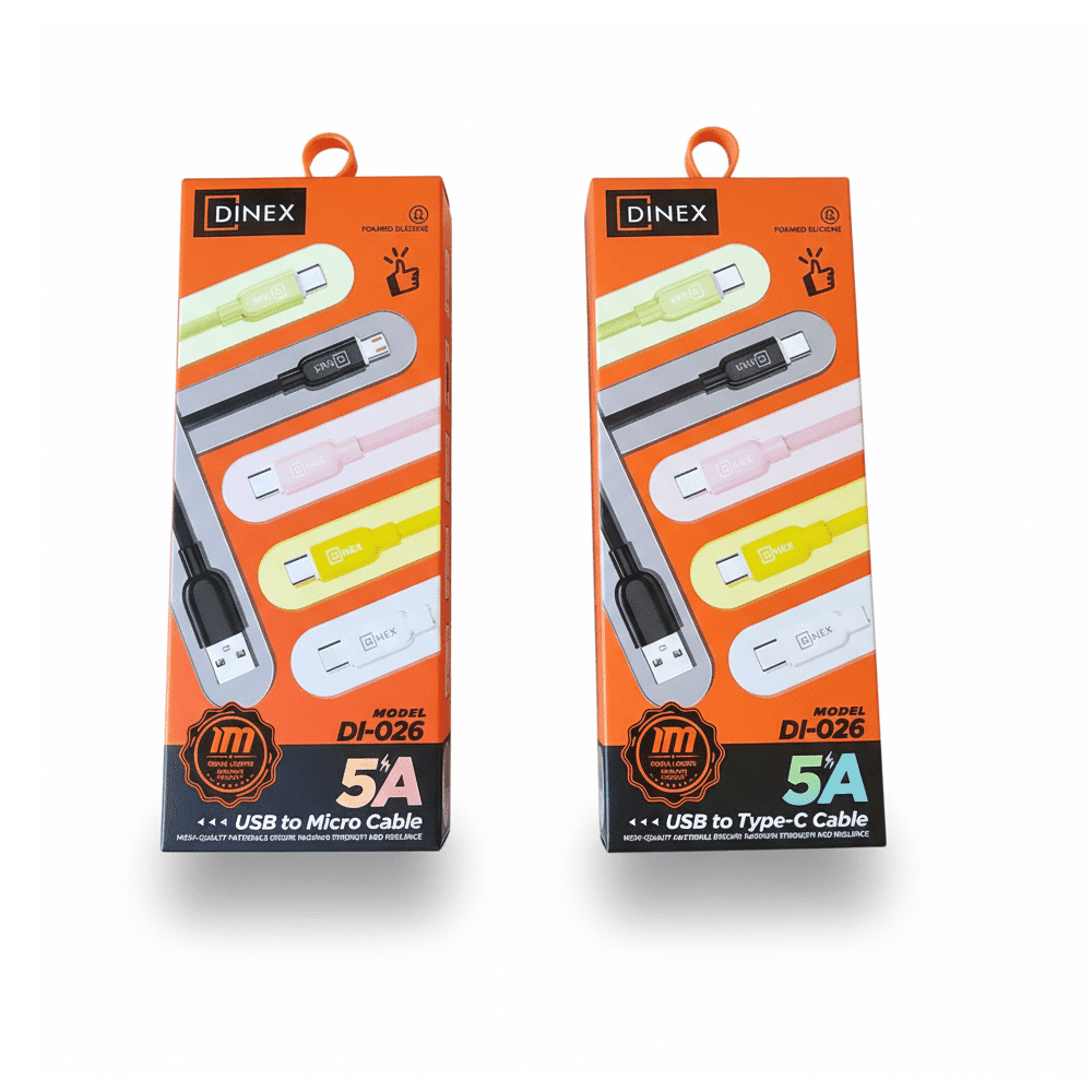 Câble 5A USB-A vers Micro USB / Type-C DINEX DI-026