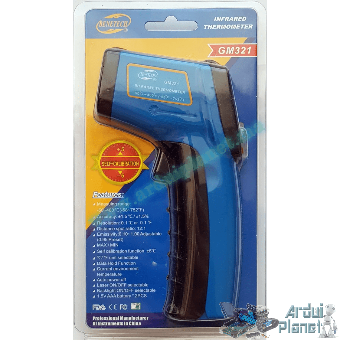 GM321 Thermomètre Numérique Non-Contact IR Laser – Image 2