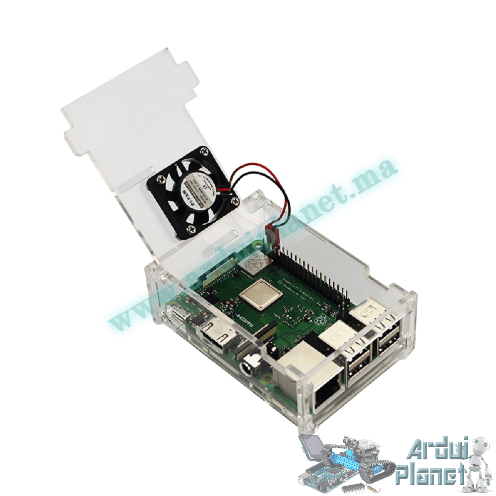 Boîtier Transparent pour Raspberry PI3 B+