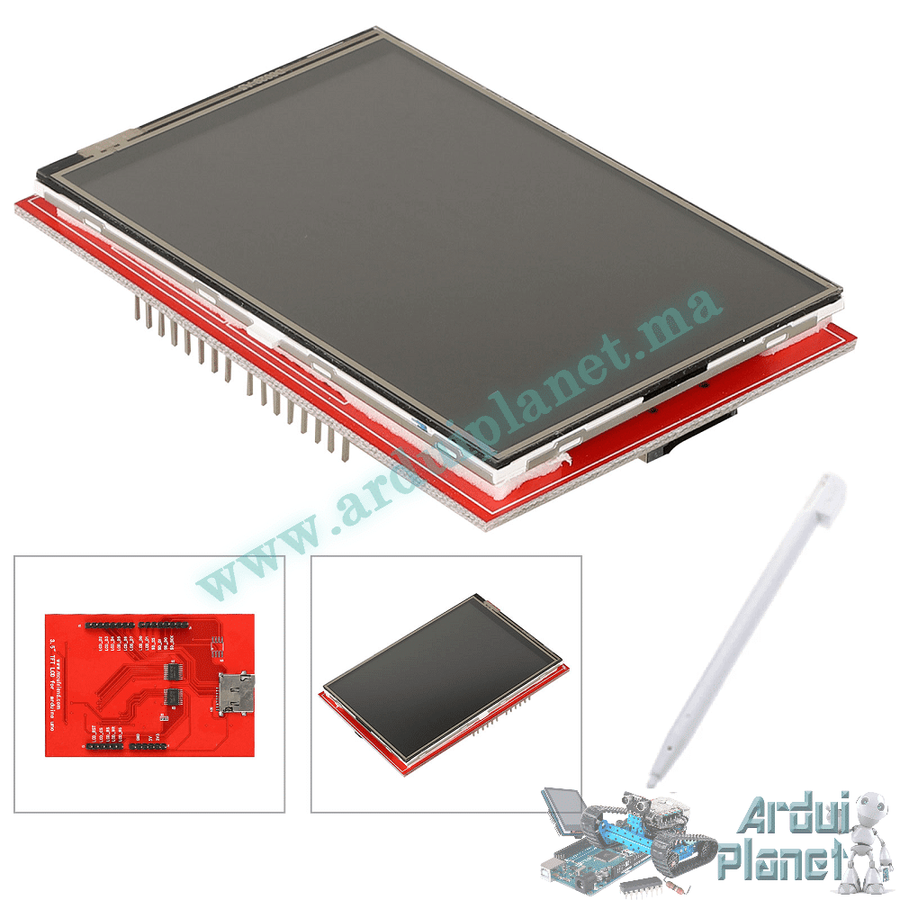 Afficheur LCD 3.5" Tactile 480x320 pour Uno/Mega