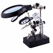 Troisième Main avec Loupe et Lampe 3 En 1