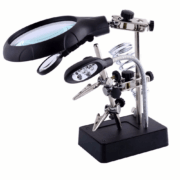 Troisième Main avec Loupe et Lampe 3 En 1
