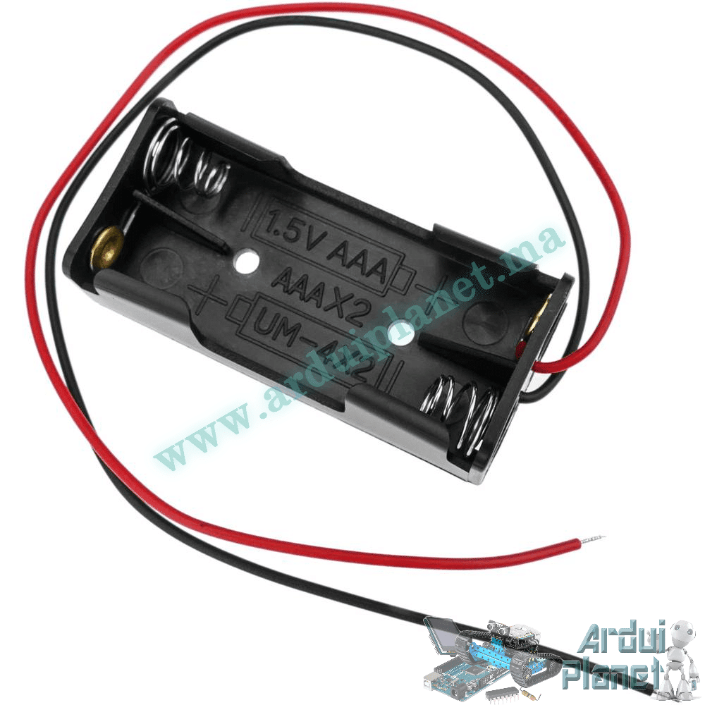 AAA X2 Porte-piles Pour Batterie