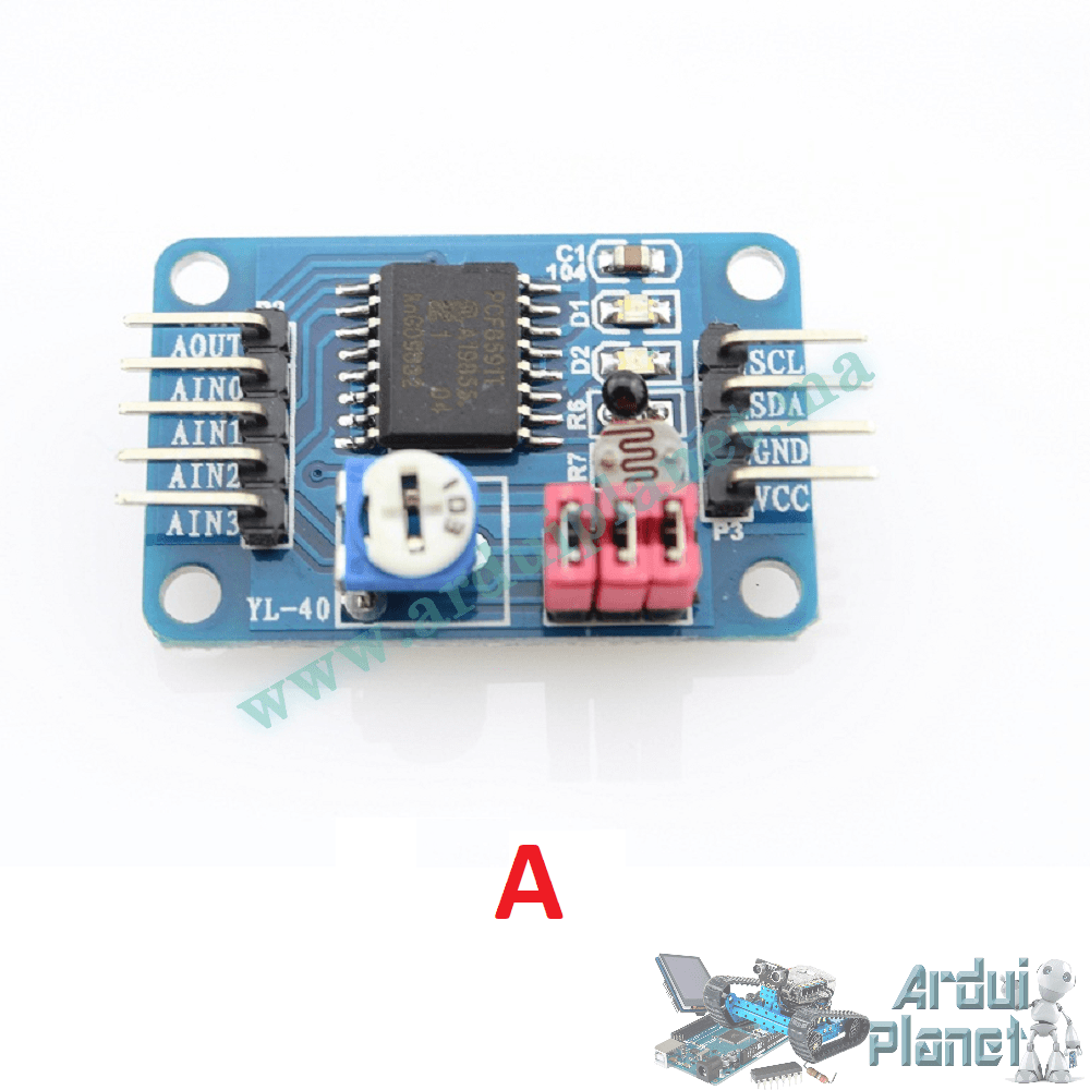PCF8591 Convertisseur Analogique Numérique DAC ADC – Image 2
