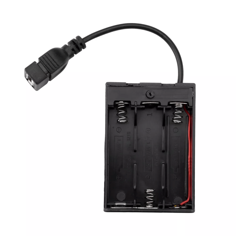 boîtier pour Piles AA x3 avec USB et Interrupteur – Image 2