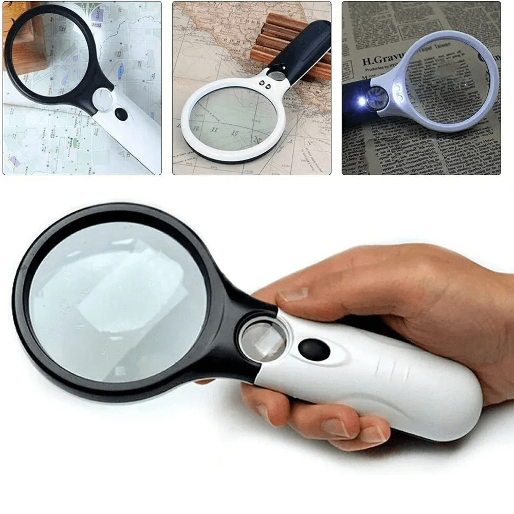 Loupe de Poche 45X 3X avec LED – Image 2