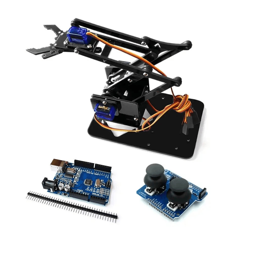 Kit Bras Robotique 4-DOF en Acrylique