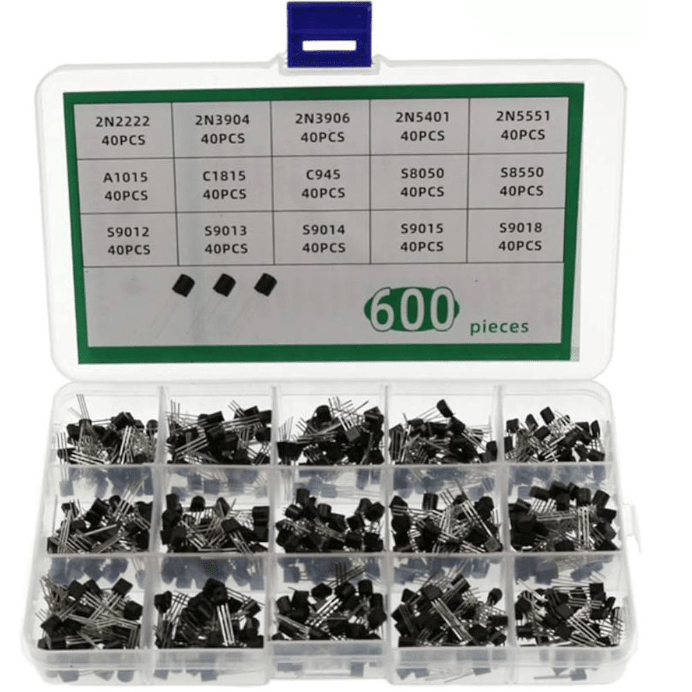 Kit Transistor NPN PNP TO-92, 600 en 1