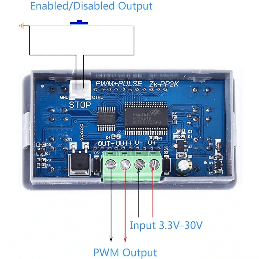 ZK-PP2K Générateur d'Impulsions + Driver PWM 1Hz-150Khz – Image 2