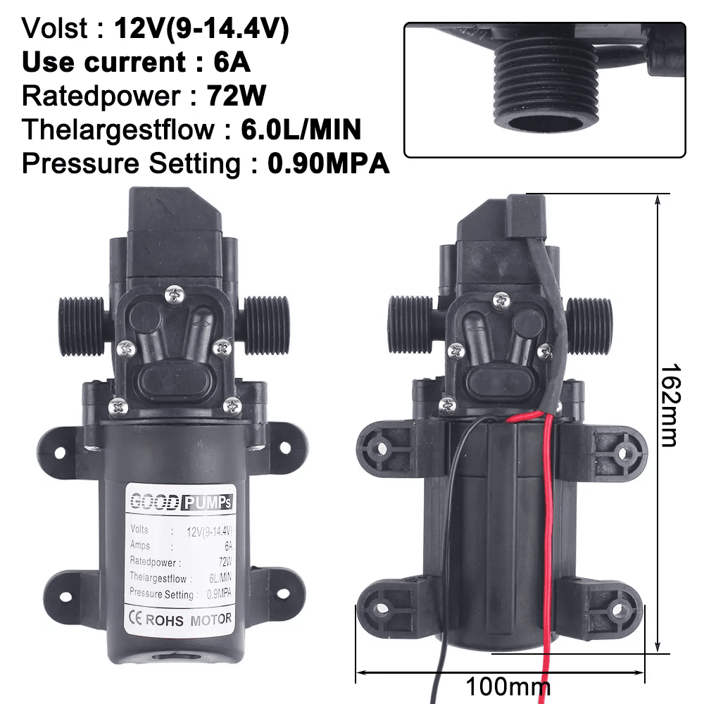 Pompe à eau 12V 70W 6L/min – Image 7