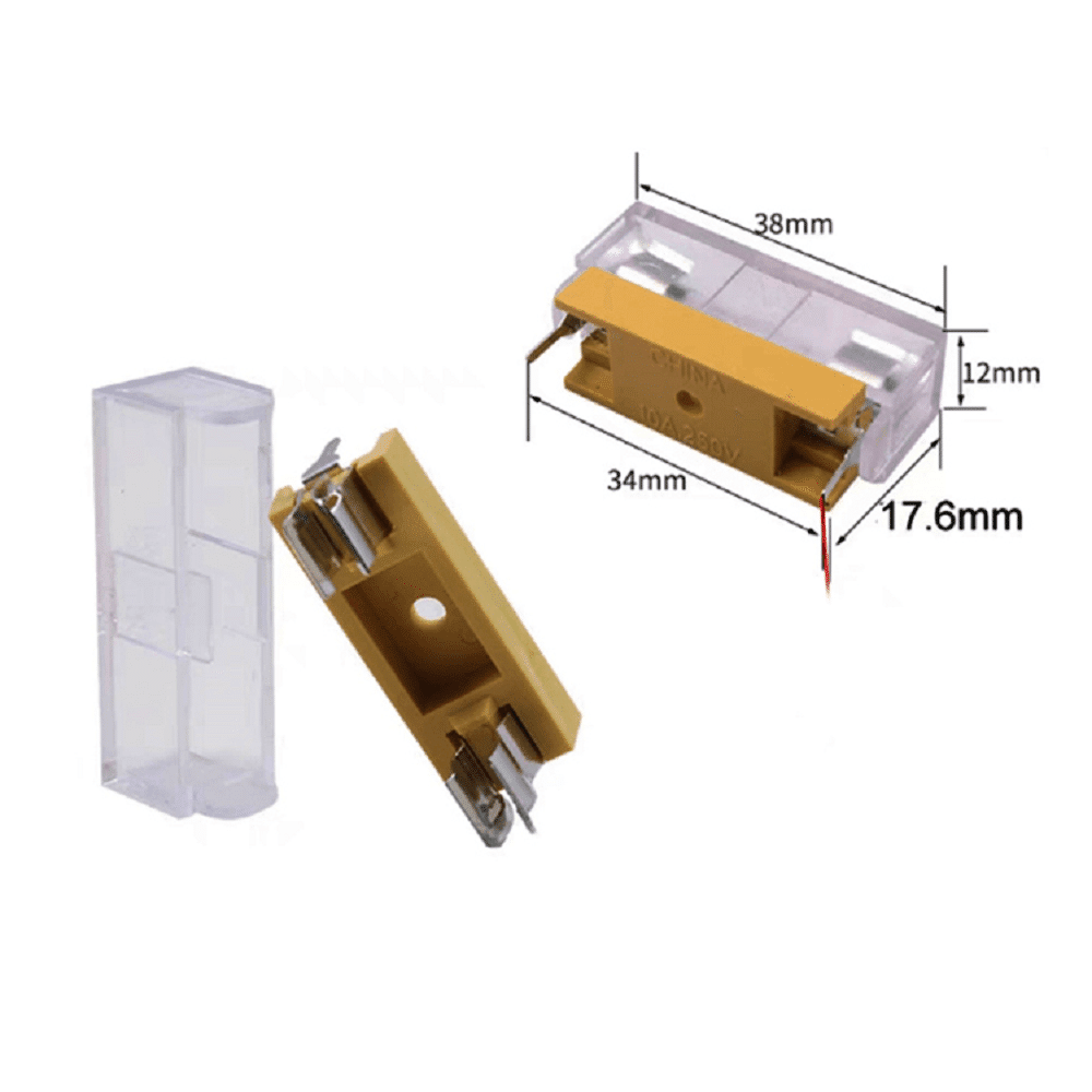 Porte-fusible 6x30mm avec capot transparent – Image 2