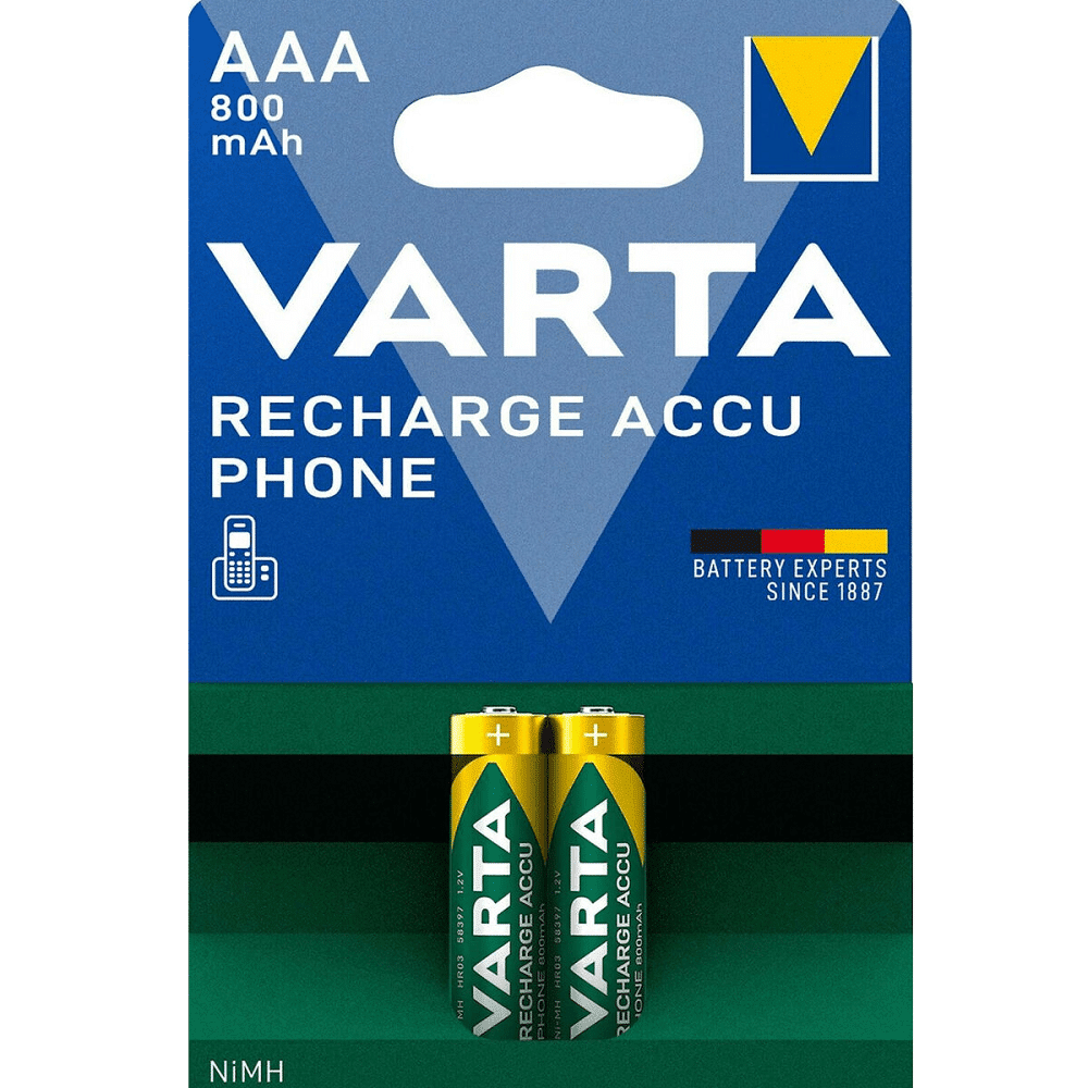 Pile Rechargeable NiMH AAA Varta 800mAh