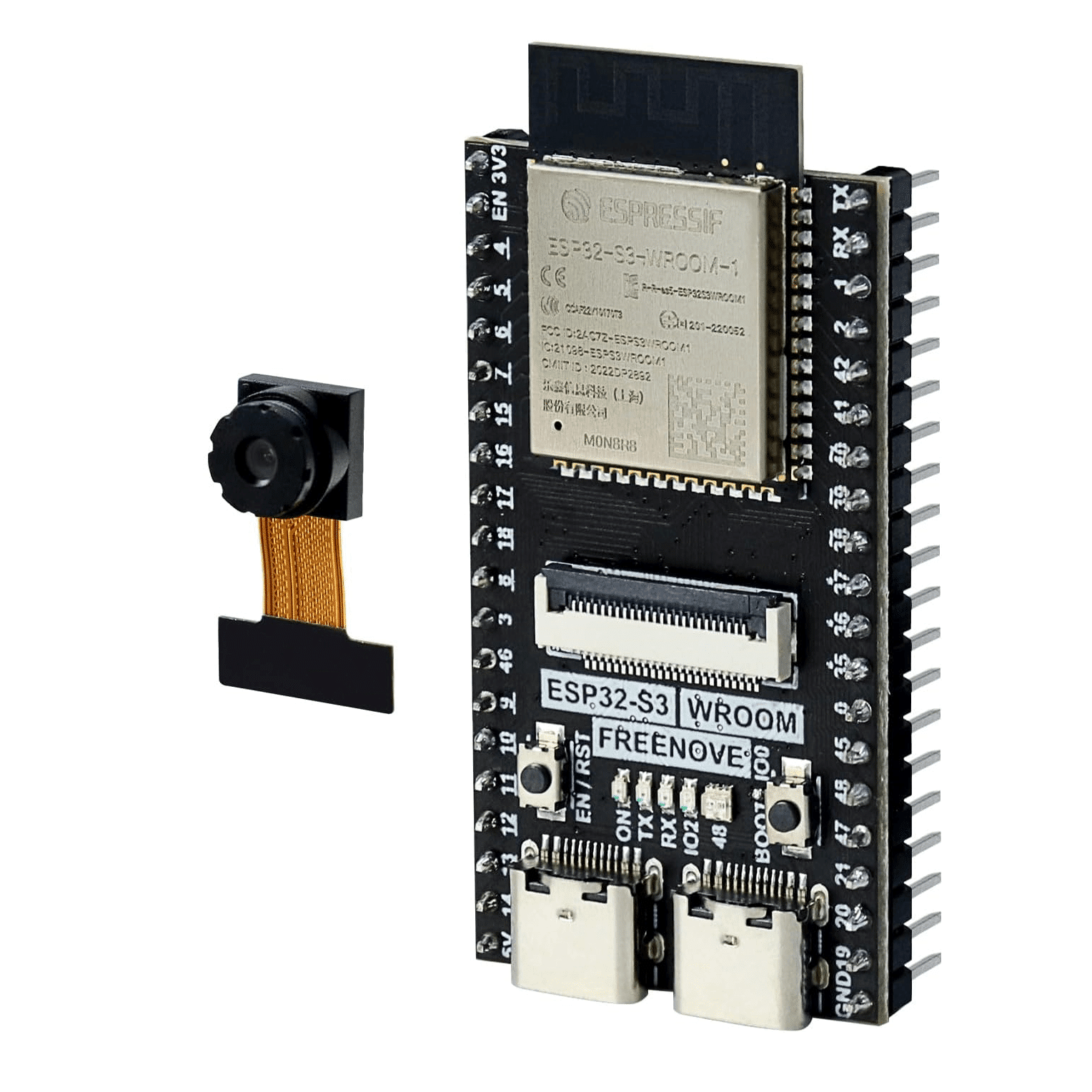 ESP32 S3 CAM Espressif, OV5640 5MP, Wi-Fi, Bluetooth 5 LE